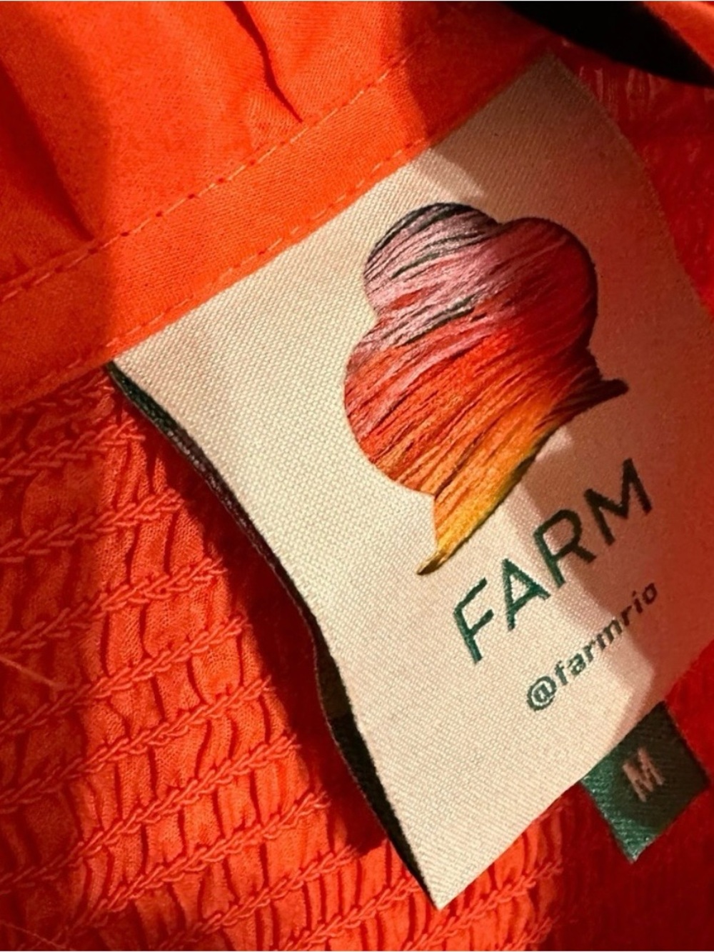 Farm Rio Puff Sleeve Blouse Size M - Picture 7 of 7